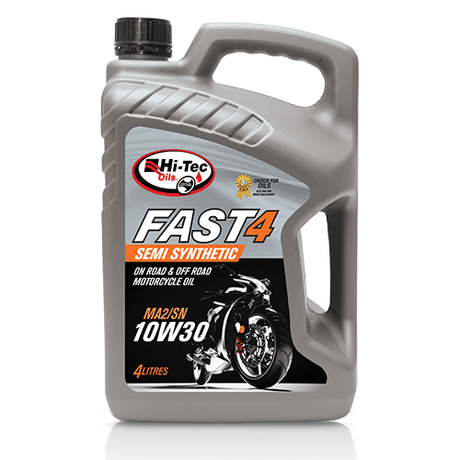 Fast 4 Semi SYN MA2 Motorcycle Oils -4 X 4 Litre (Carton Only) Hi-Tec Oils | Universal Auto Spares