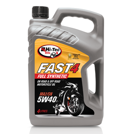 Fast 4 SYN MA2 Motorcycle Oils - Hi-Tec Oils