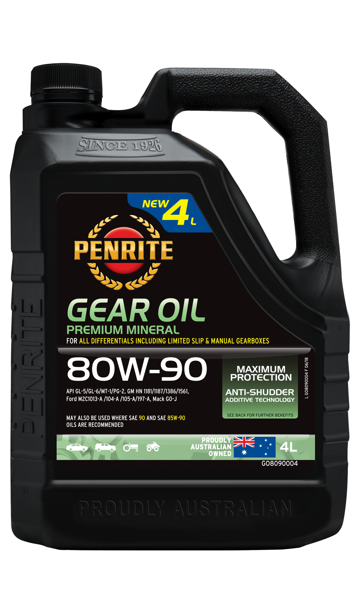 GEAR OIL 80W-90 (Mineral) - Penrite 4L