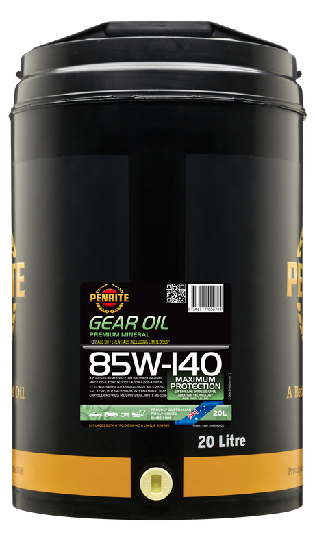 GEAR OIL 85W-140 (Mineral) - Penrite 20L