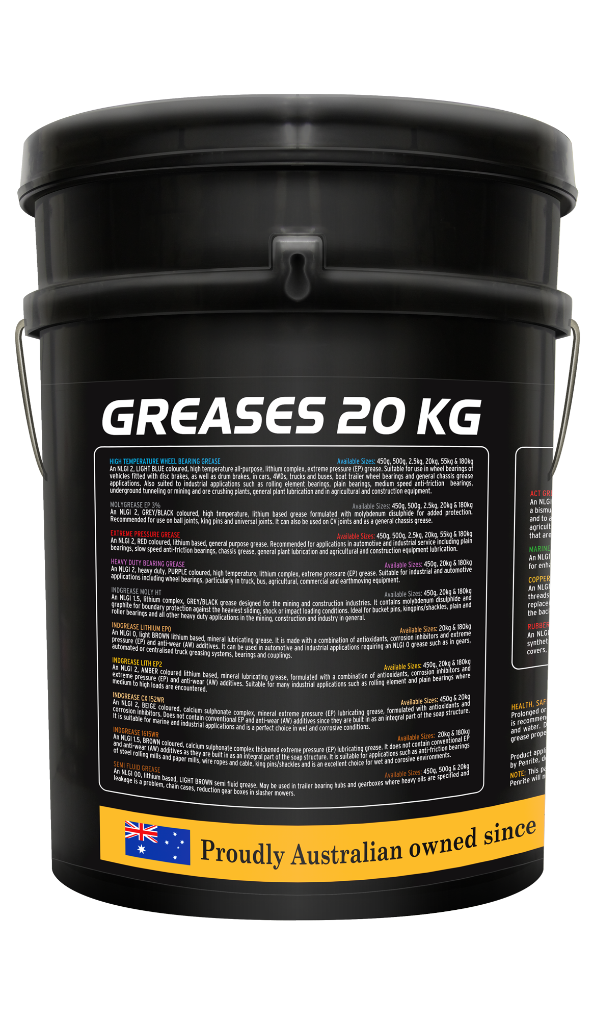 Heavy Duty Bearing Grease - Penrite 20Kg