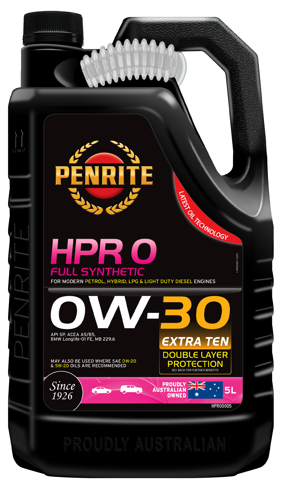 HPR 0 0W-30 (Full Synthetic) - Penrite 5L