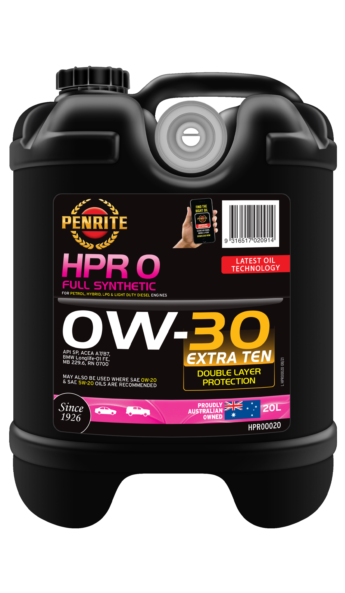 HPR 0 0W-30 (Full Synthetic) - Penrite | Universal Auto Spares