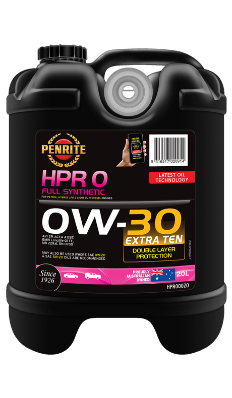 HPR 0 0W-30 (Full Synthetic) - Penrite 20L