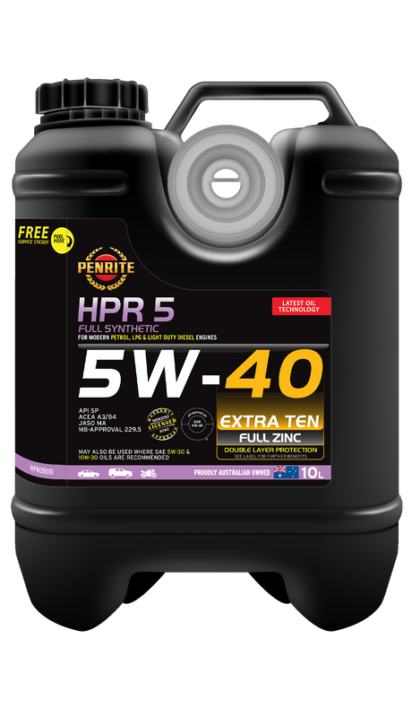 HPR 5 5W-40 (Full Synthetic) - Penrite 10L