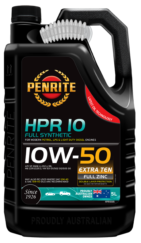 HPR 10 10W-50 (Full Synthetic) - Penrite | Universal Auto Spares