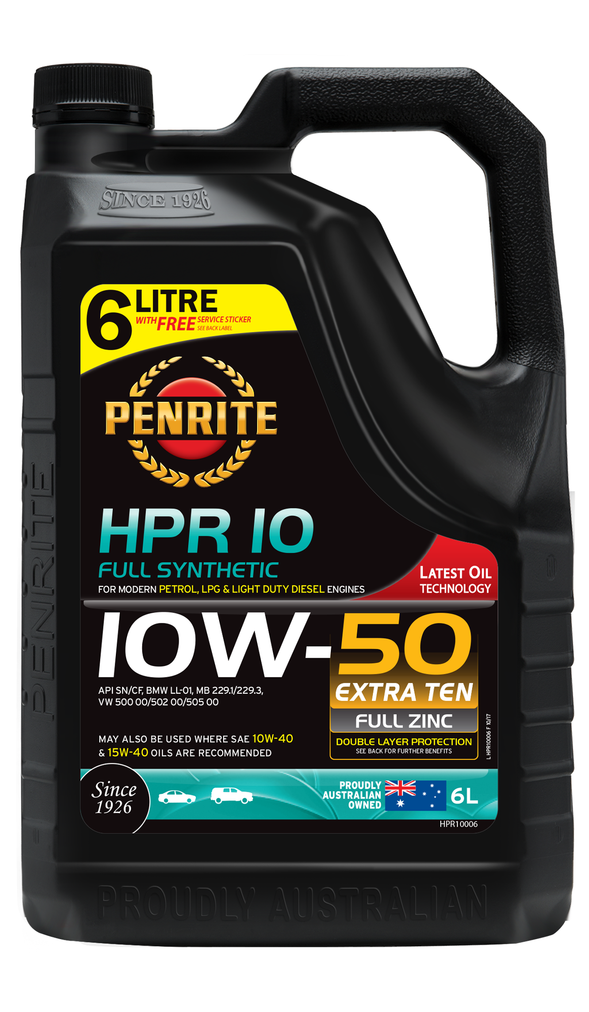 HPR 10 10W-50 (Full Synthetic) - Penrite