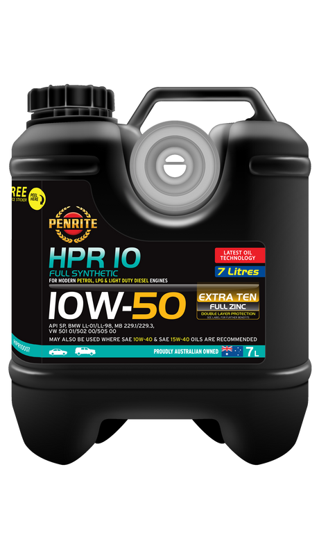 HPR 10 10W-50 (Full Synthetic) - Penrite 7L