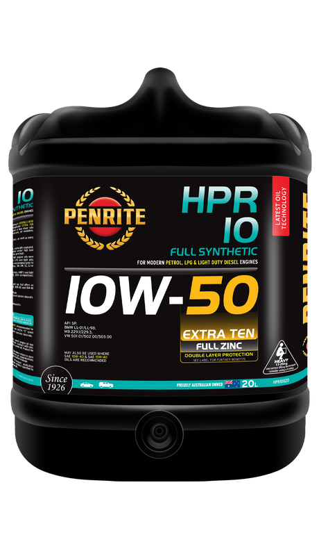 HPR 10 10W-50 (Full Synthetic) - Penrite 20L