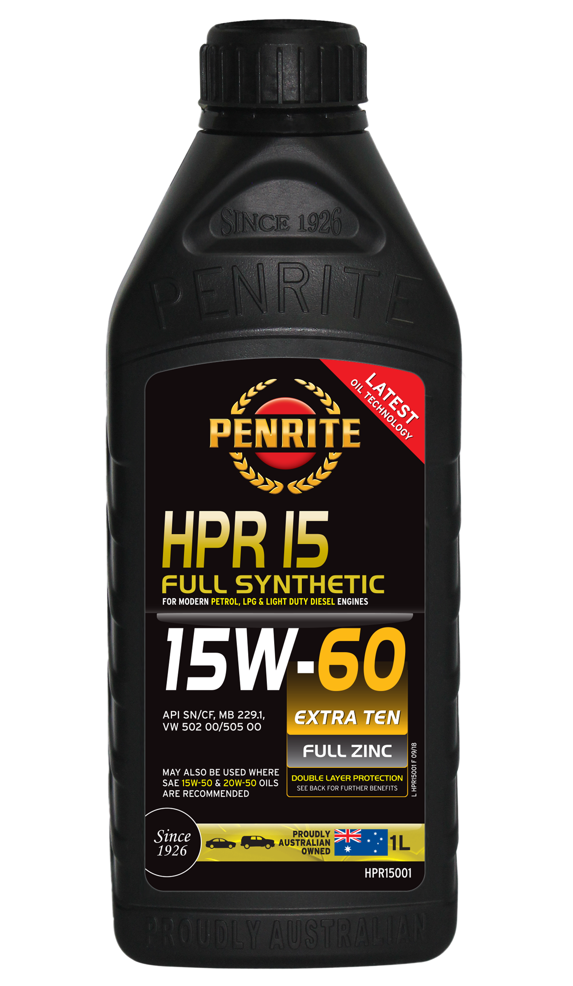 HPR 15 15W-60 (Full Synthetic) - Penrite | Universal Auto Spares