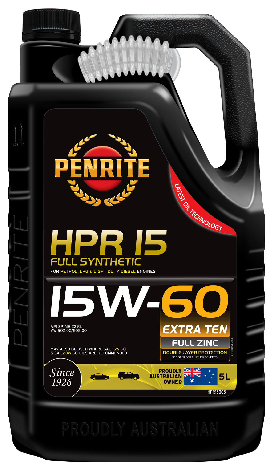 HPR 15 15W-60 (Full Synthetic) - Penrite 5L