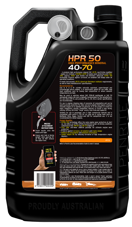 HPR 50 40-70 (Mineral) - Penrite