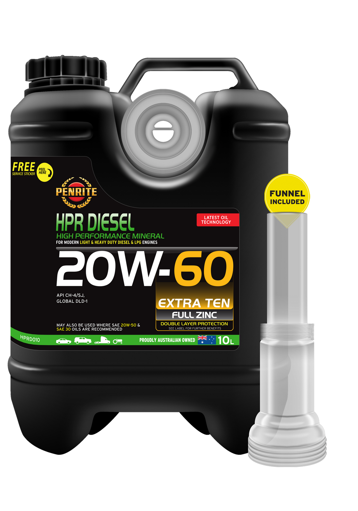 HPR DIESEL 20W-60 (Mineral) - Penrite 10L