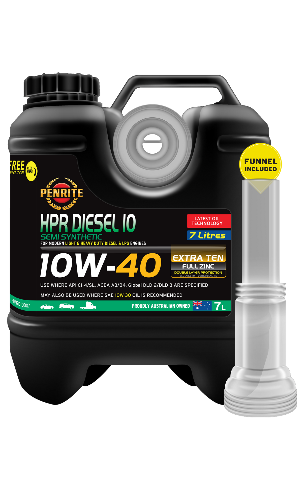 HPR DIESEL 10 10W-40 (SEMI SYN) - Penrite | Universal Auto Spares