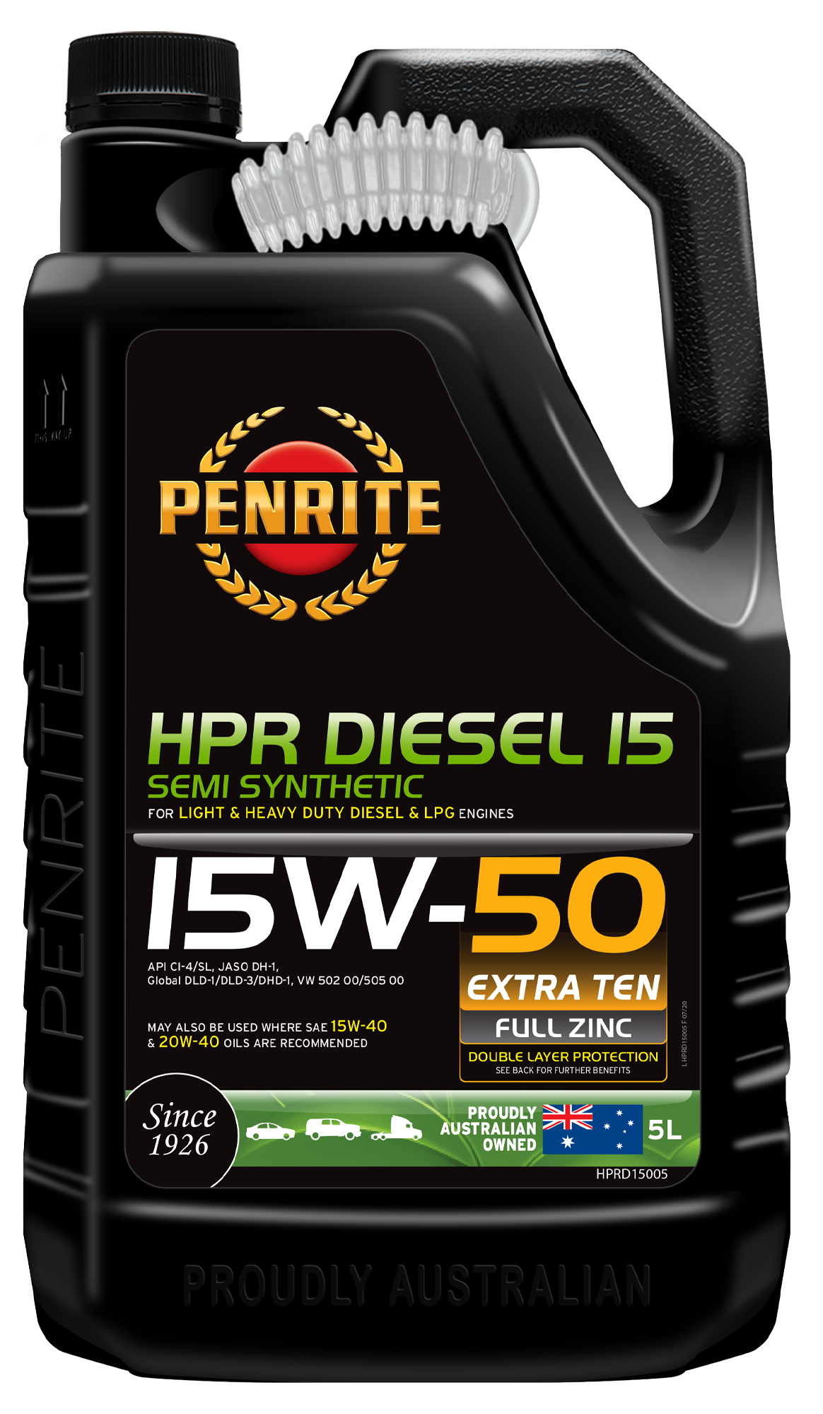 HPR DIESEL 15 15W-50 (SEMI SYN) - Penrite 5L