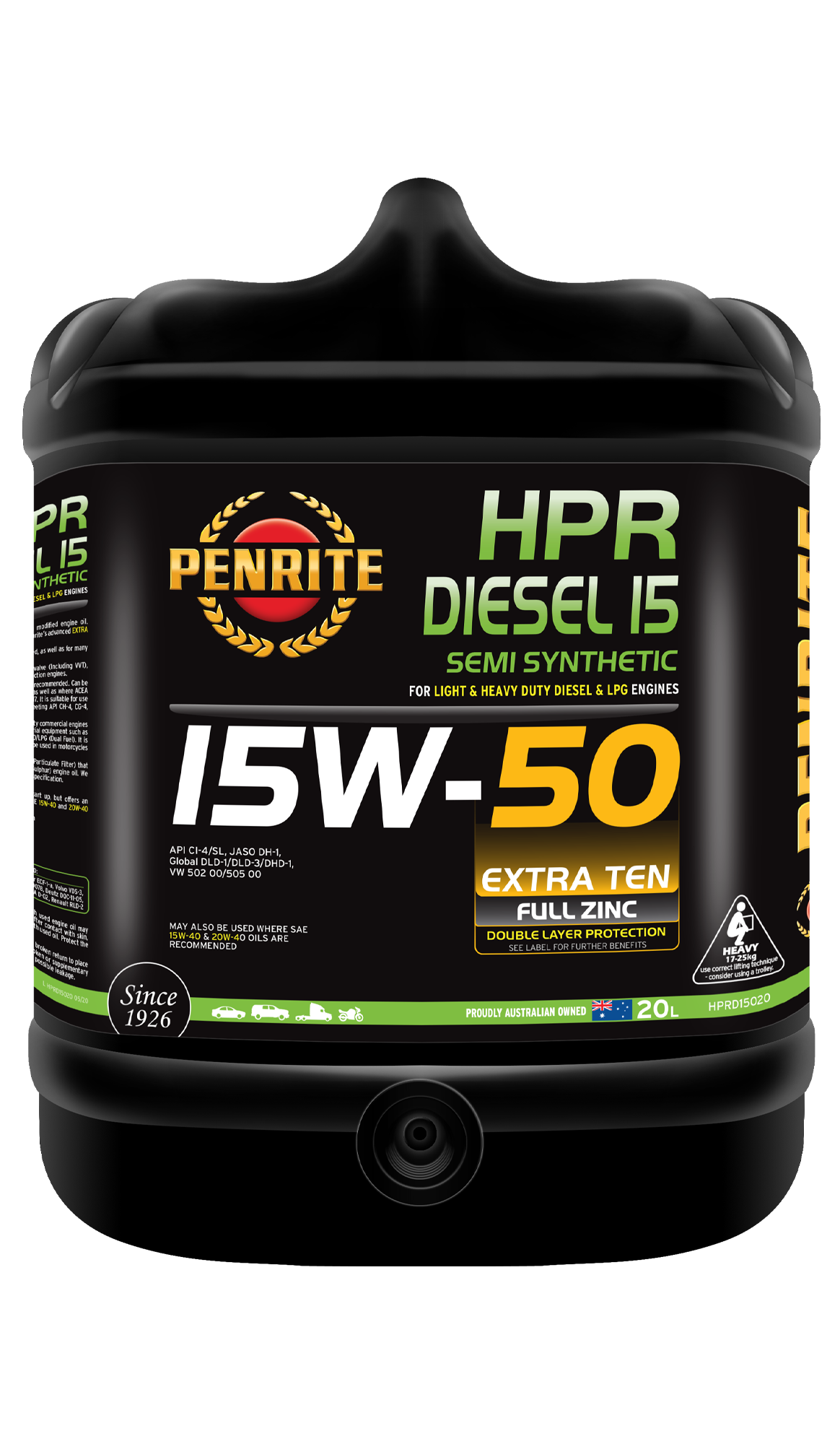 HPR DIESEL 15 15W-50 (SEMI SYN) - Penrite 20L