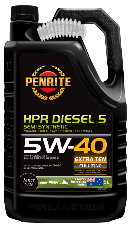 HPR DIESEL 5 5W-40 (SEMI SYN) - Penrite 5L