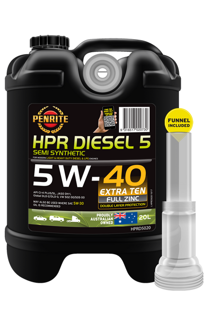 HPR DIESEL 5 5W-40 (SEMI SYN) - Penrite 20L
