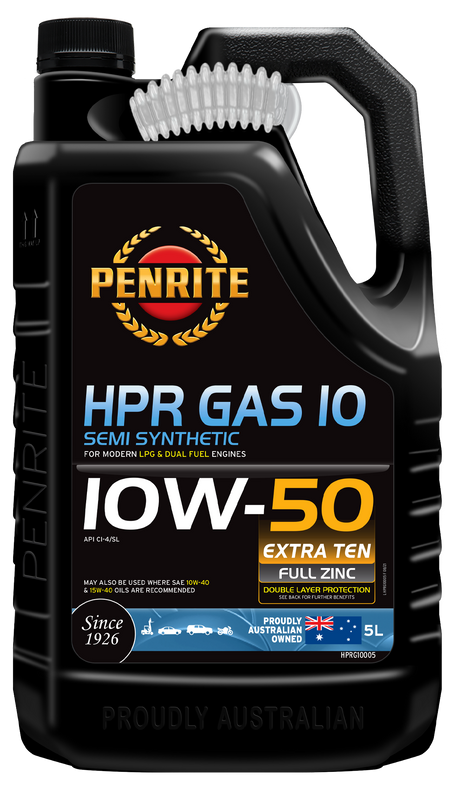 HPR GAS 10 10W-50 (Semi Syn.) - Penrite 5L