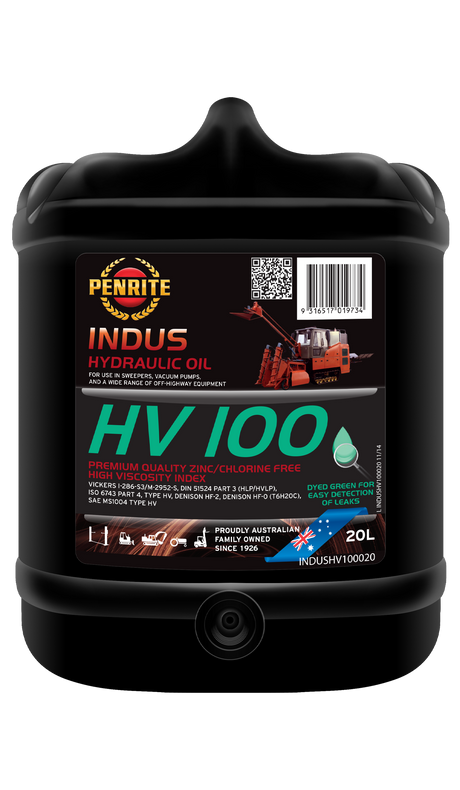 INDUS HV 100 (Zinc Free) 20L - Penrite | Universal Auto Spares