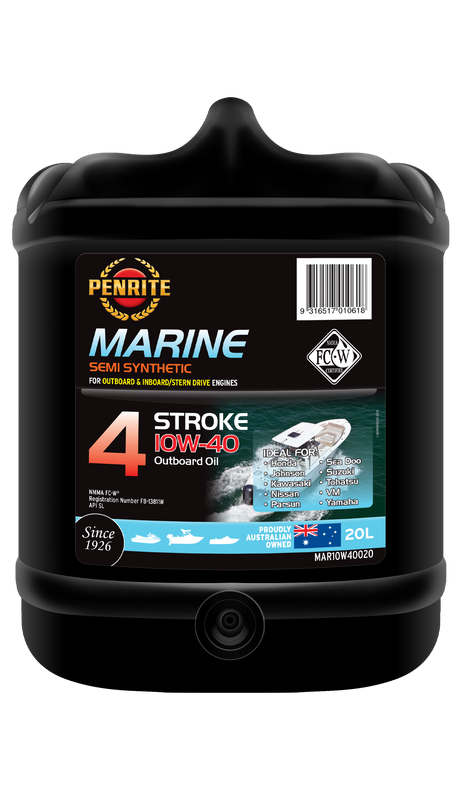 Marine Outboard 4 Stroke 10W-40 (Semi Syn.) - Penrite | Universal Auto Spares