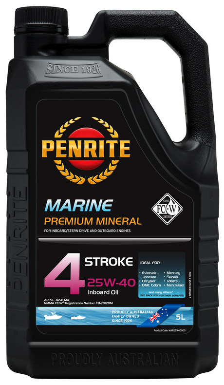 Marine Inboard 4 Stroke 25W-40 (Mineral) - Penrite 5L