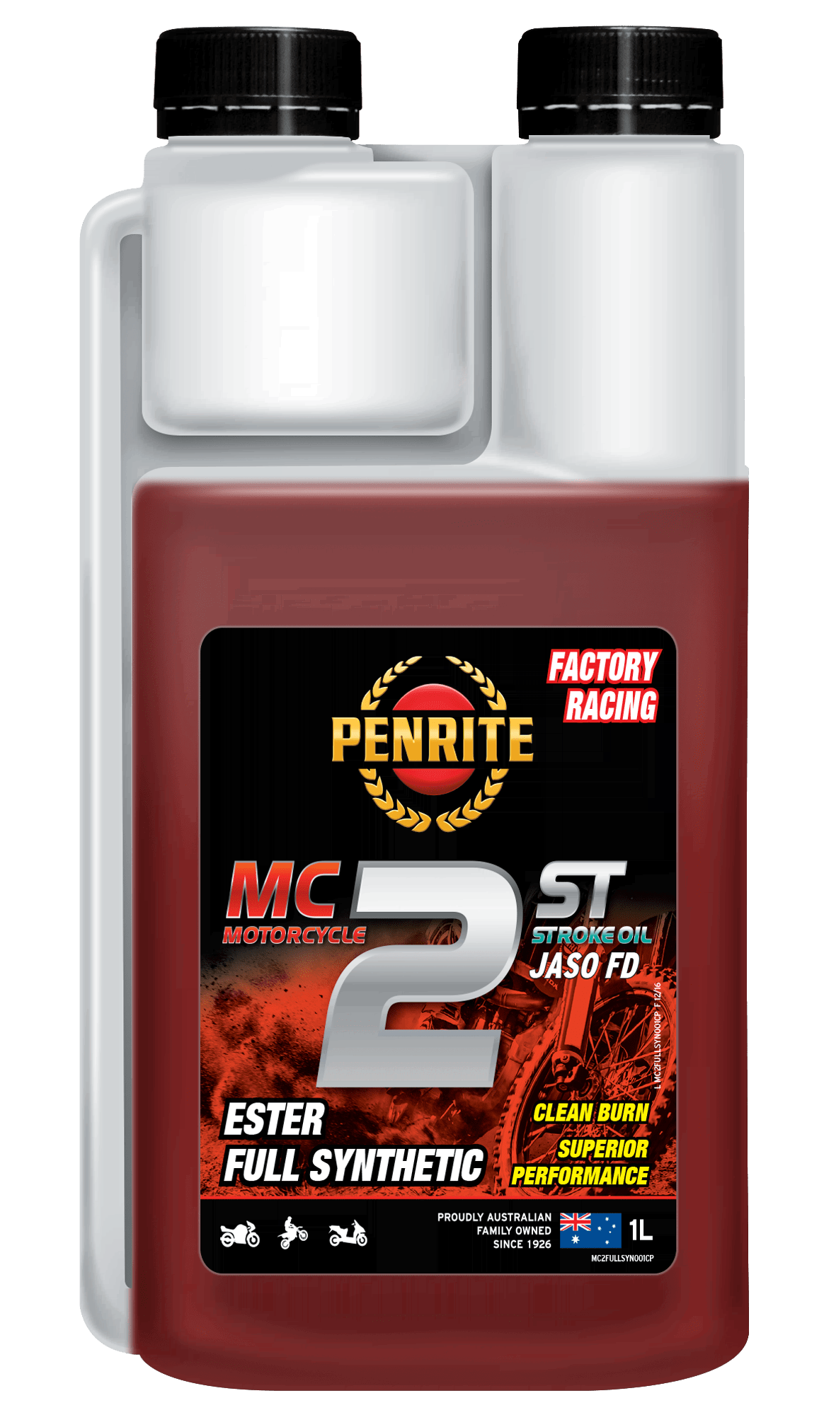 MC-2ST Full Synthetic Two Stroke Oil 1L - Penrite