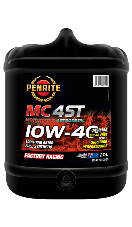 MC-4ST 10W-40 (100% PAO & ESTER) - Penrite 4 X 4 Litre (Carton Only) 20L