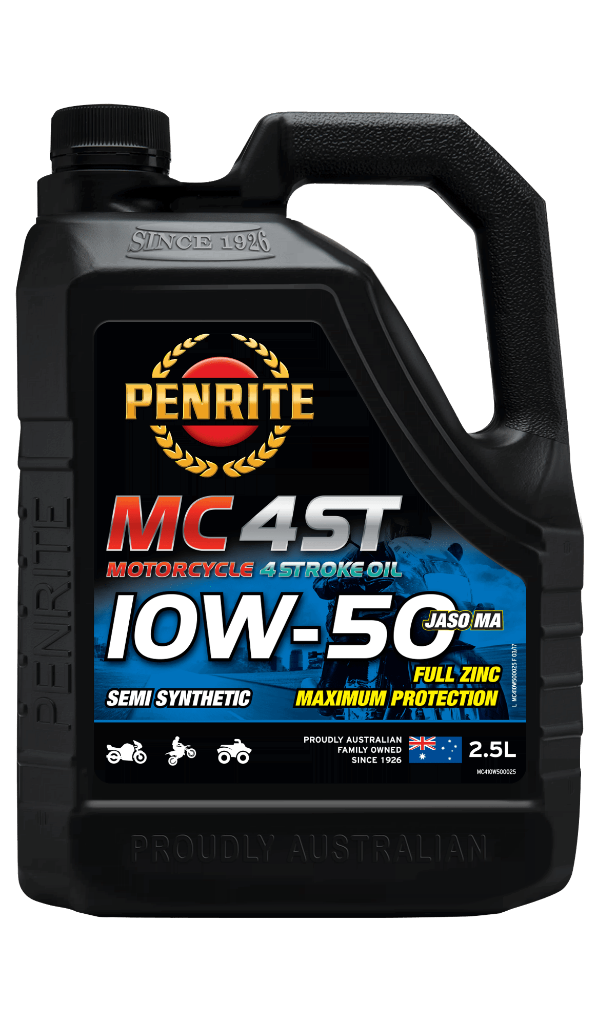 MC-4ST Semi Synthetic 10W-50 - Penrite 4 X 4 Litre (Carton Only)