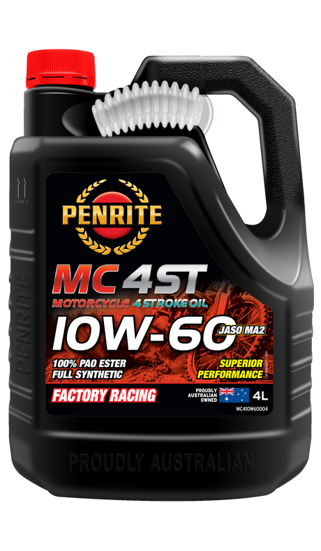 MC-4ST 10W-60 (100% PAO & ESTER) - Penrite  4 X 4 Litre (Carton Only) | Universal Auto Spares