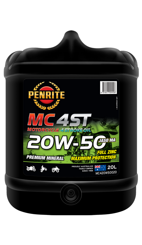 MC-4ST Mineral 20W-50 - Penrite 4 X 4 Litre (Carton Only) 20L