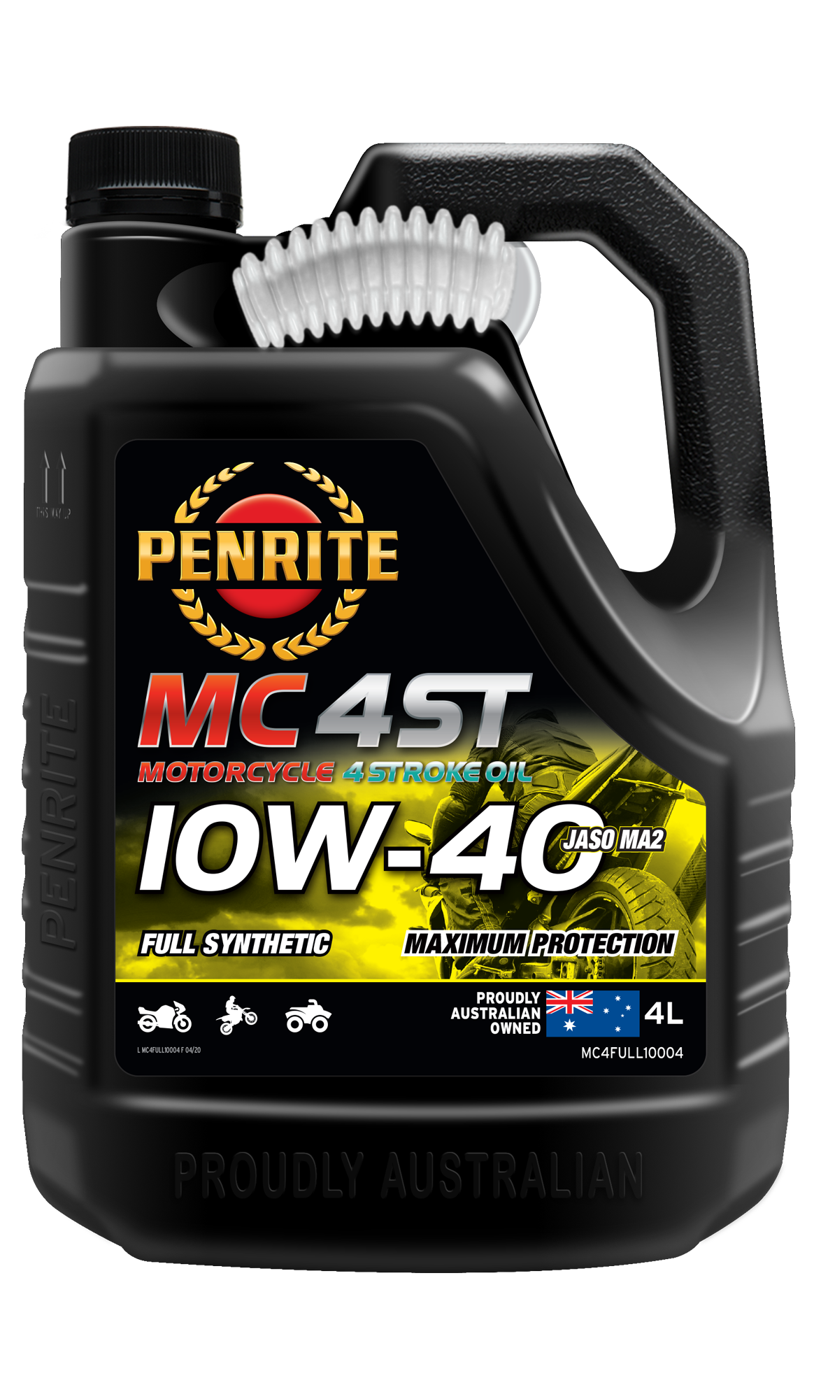 MC-4ST Full Synthetic 10W-40 - Penrite  4 X 4 Litre (Carton Only) | Universal Auto Spares