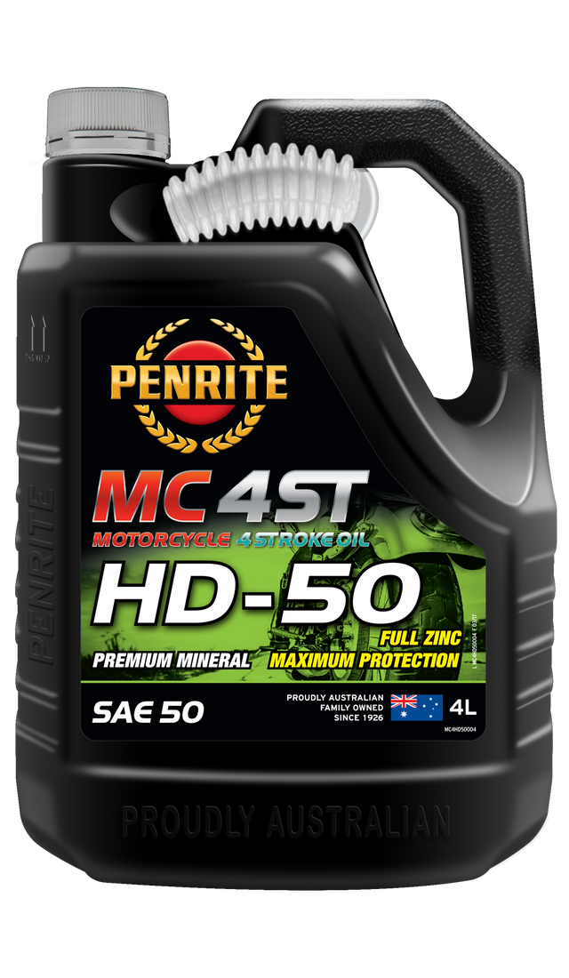 MC-4ST Mineral HD 50 SAE 50 4L - Penrite 4 X 4 Litre (Carton Only)