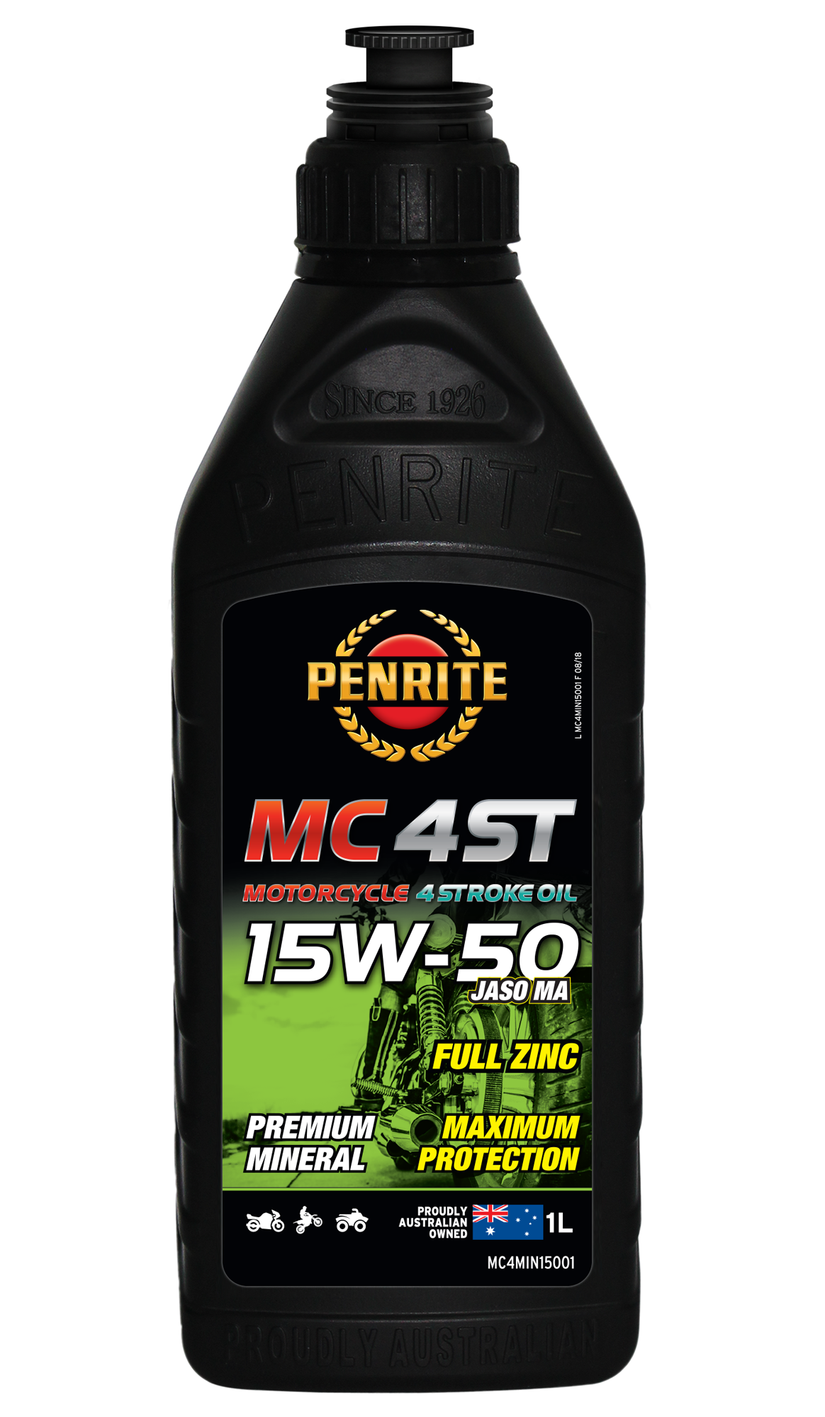 MC-4ST Mineral 15W-50 - Penrite 4 X 4 Litre (Carton Only)