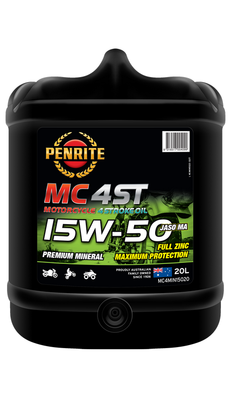 MC-4ST Mineral 15W-50 - Penrite 4 X 4 Litre (Carton Only) 20L