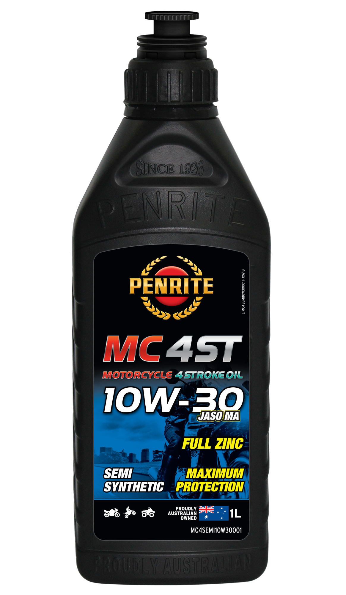 MC-4ST Semi Synthetic 10W-30 - Penrite 4 X 4 Litre (Carton Only)