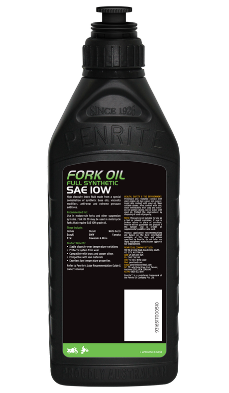MC Fork Oil 10 (Full Synthetic) 1L - Penrite