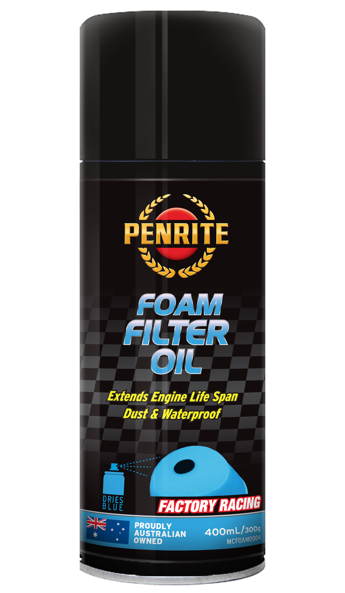 Foam Filter Oil Aerosol 400ml - Penrite