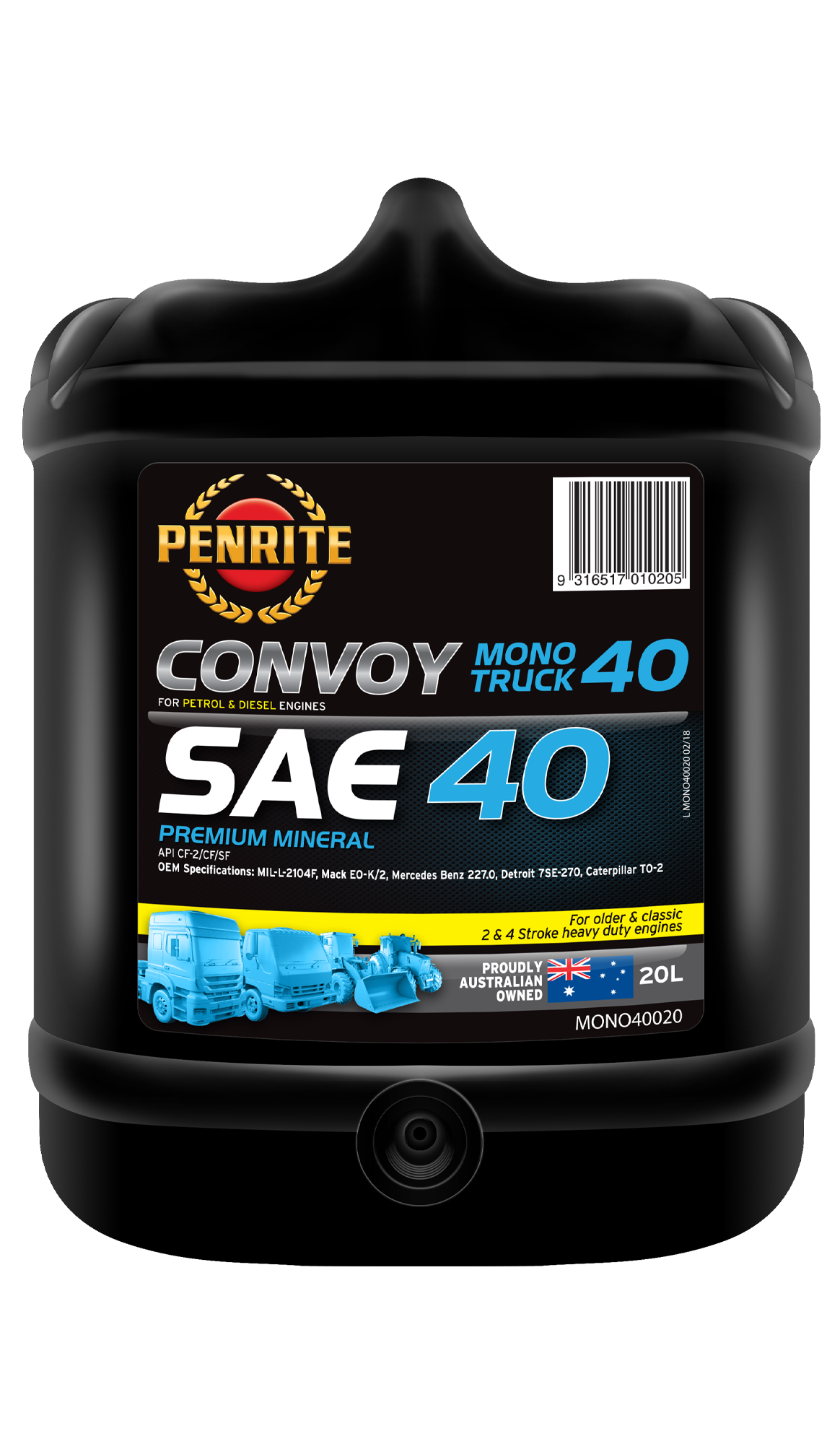 CONVOY MONO TRUCK 40 (Mineral) - Penrite