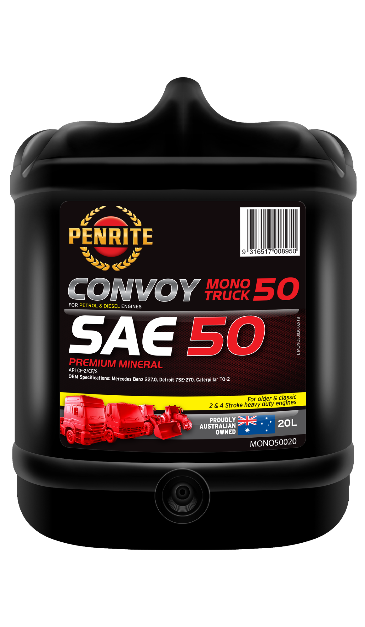 CONVOY MONO TRUCK 50 (Mineral) 20L - Penrite