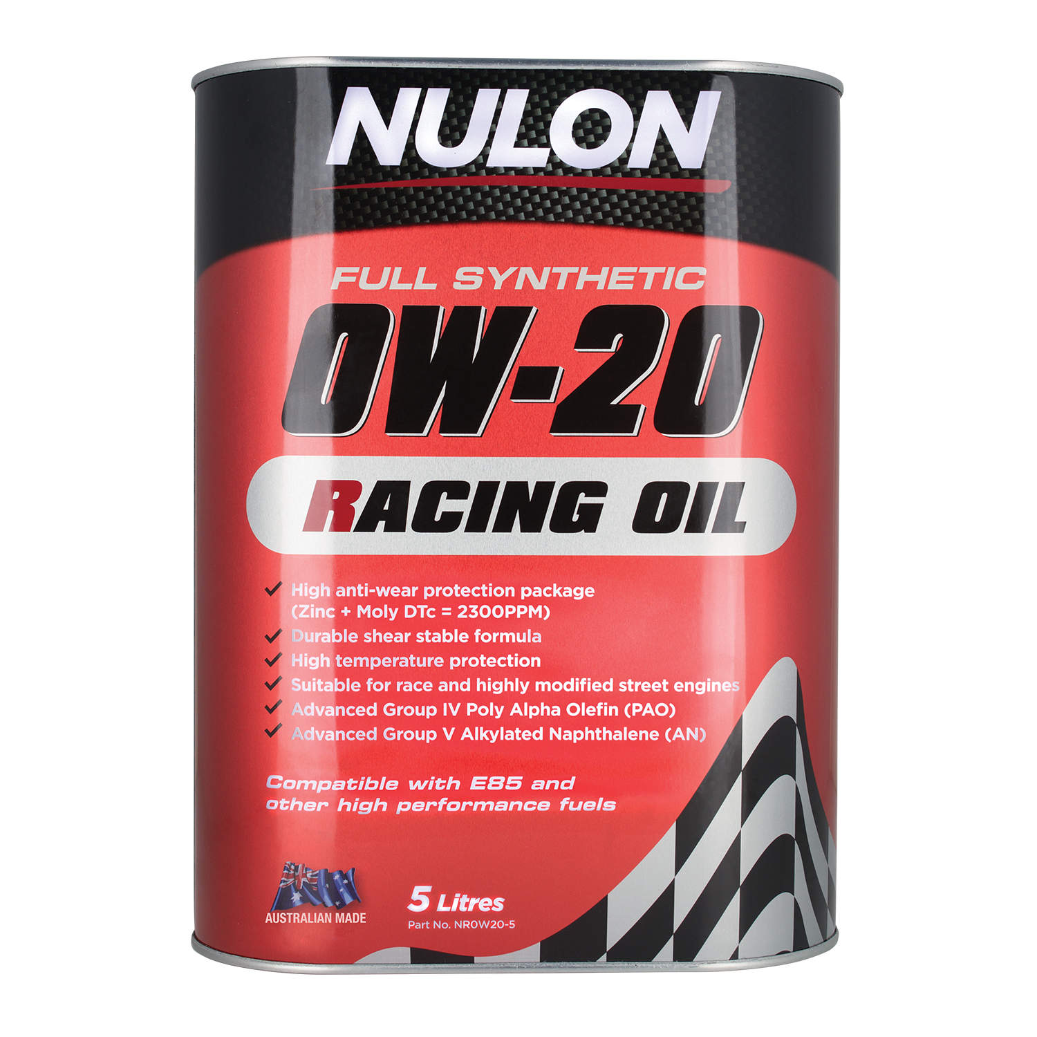 Full Synthetic 0W-20 Racing Oil - Nulon 5L