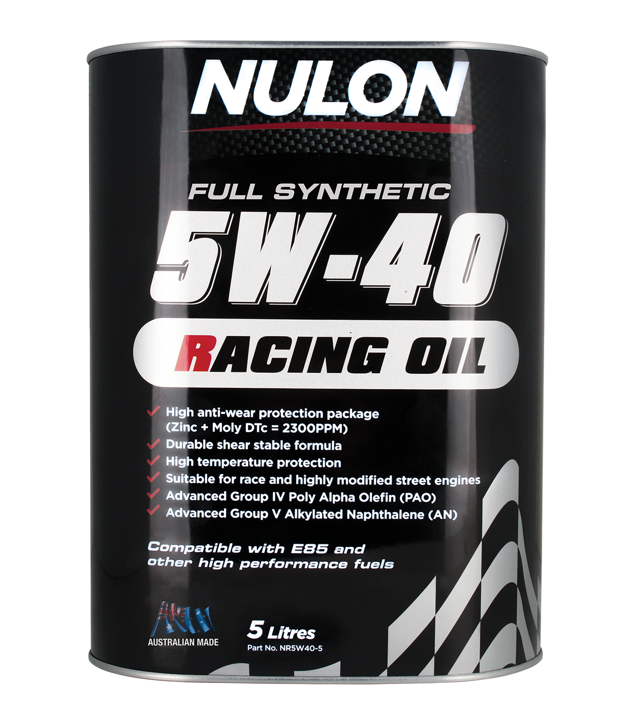 Full Synthetic 5W-40 Racing Oil - Nulon 5L