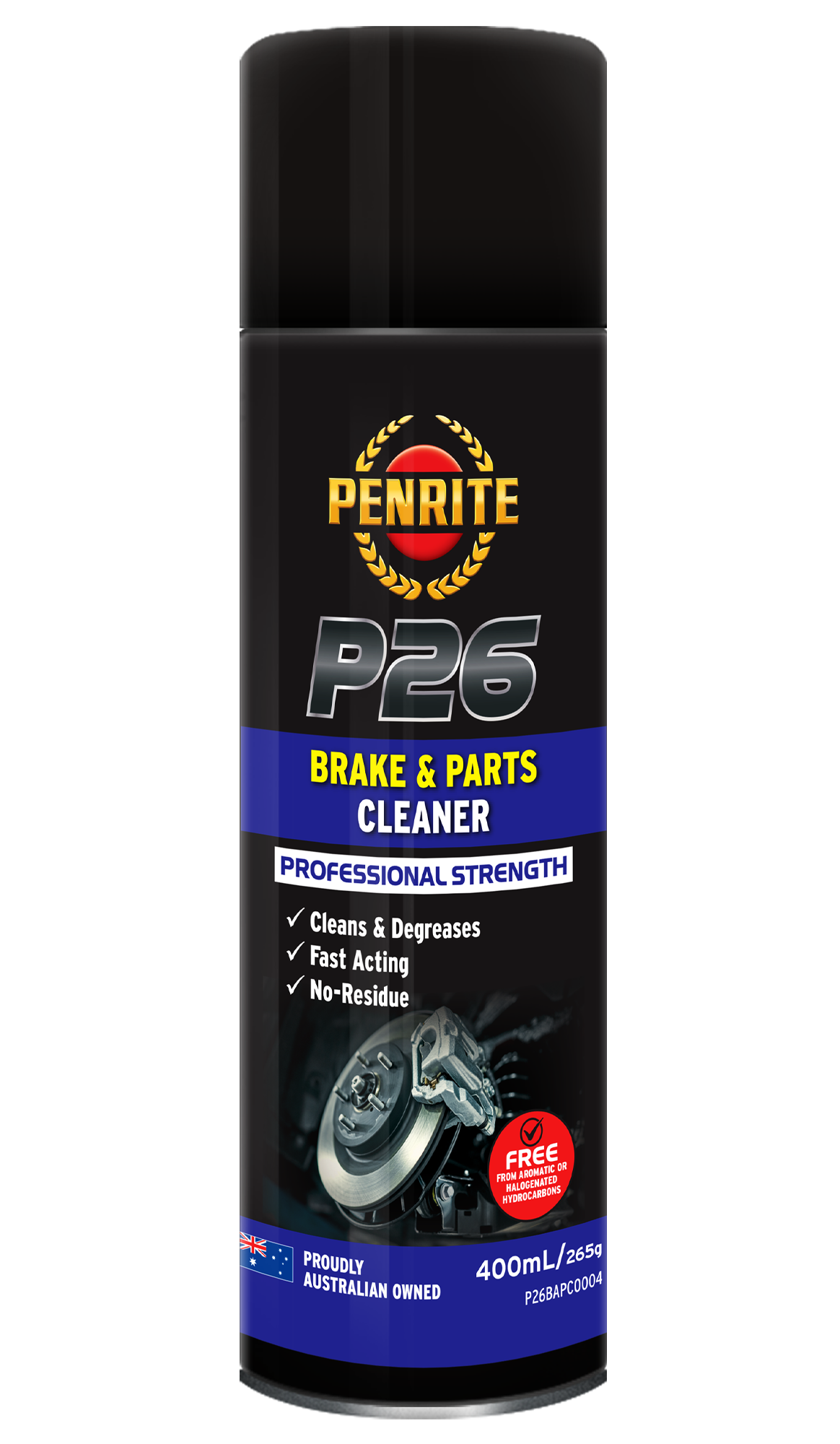 P26 Brake & Parts Cleaner Aerosol 400ml - Penrite | Universal Auto Spares