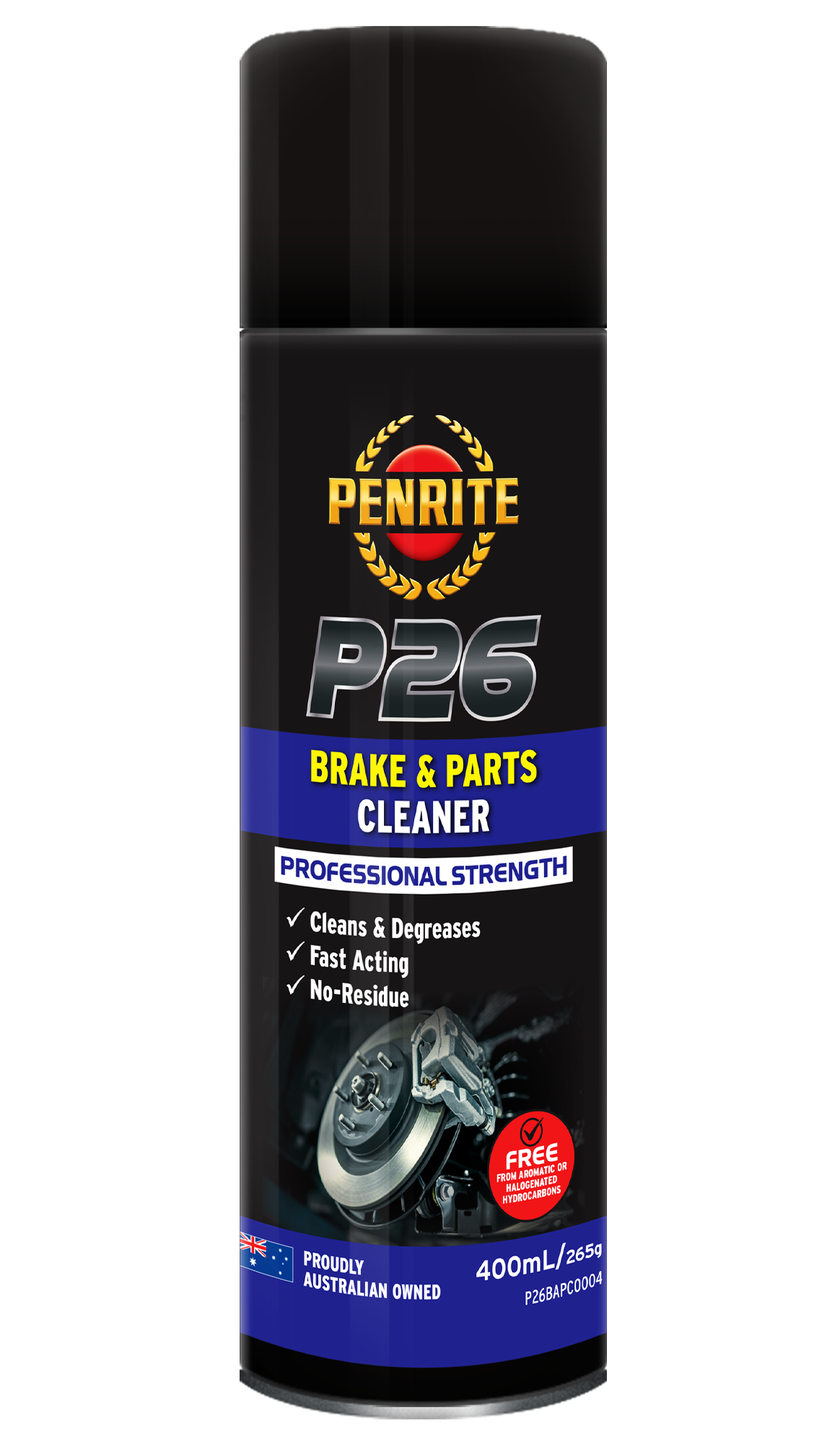 P26 Brake & Parts Cleaner Aerosol 400ml - Penrite