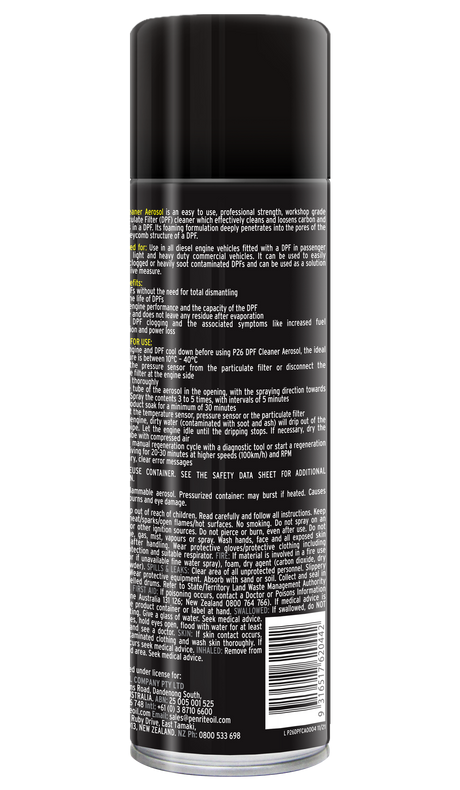 P26 DPF Cleaner Aerosol 400mL - Penrite