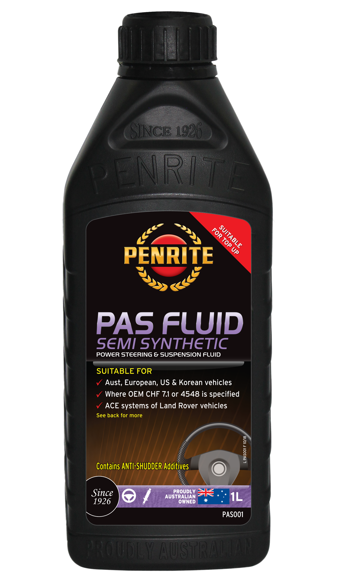 PAS FLUID (Power Assisted Steering Fluid) 1L - Penrite