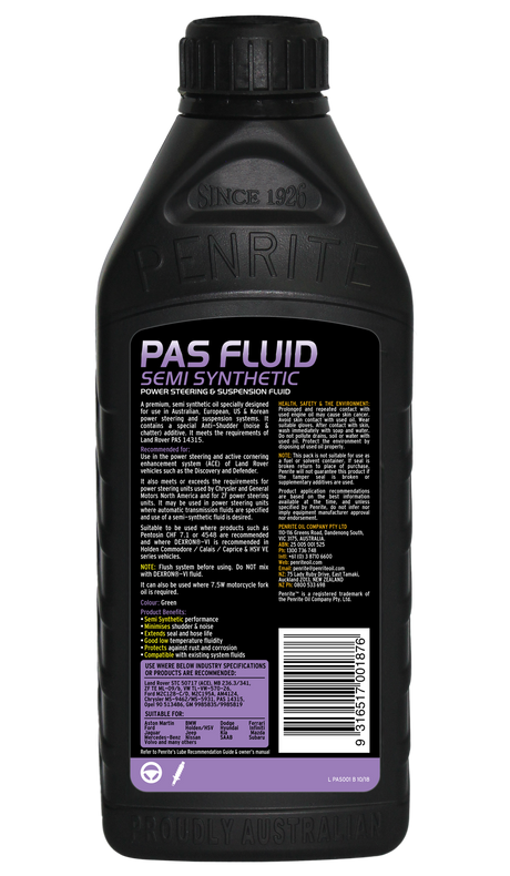 PAS FLUID (Power Assisted Steering Fluid) 1L - Penrite