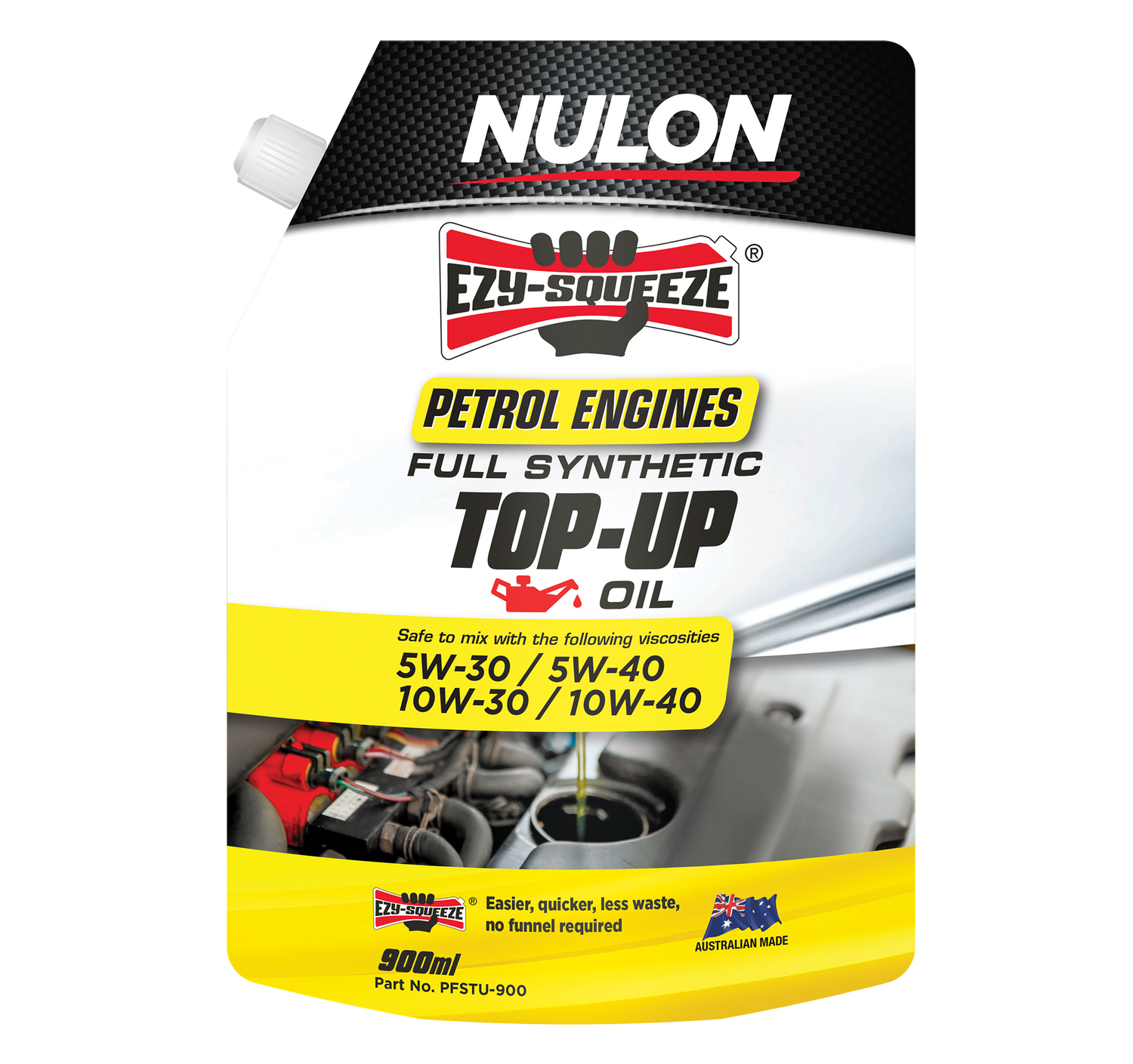 Petrol Engine Full Synthetic Top-Up Oil 900mL - Nulon