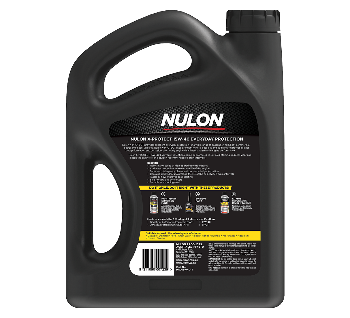 X-Protect 15W-40 Everyday Protection  - Nulon | Universal Auto Spares