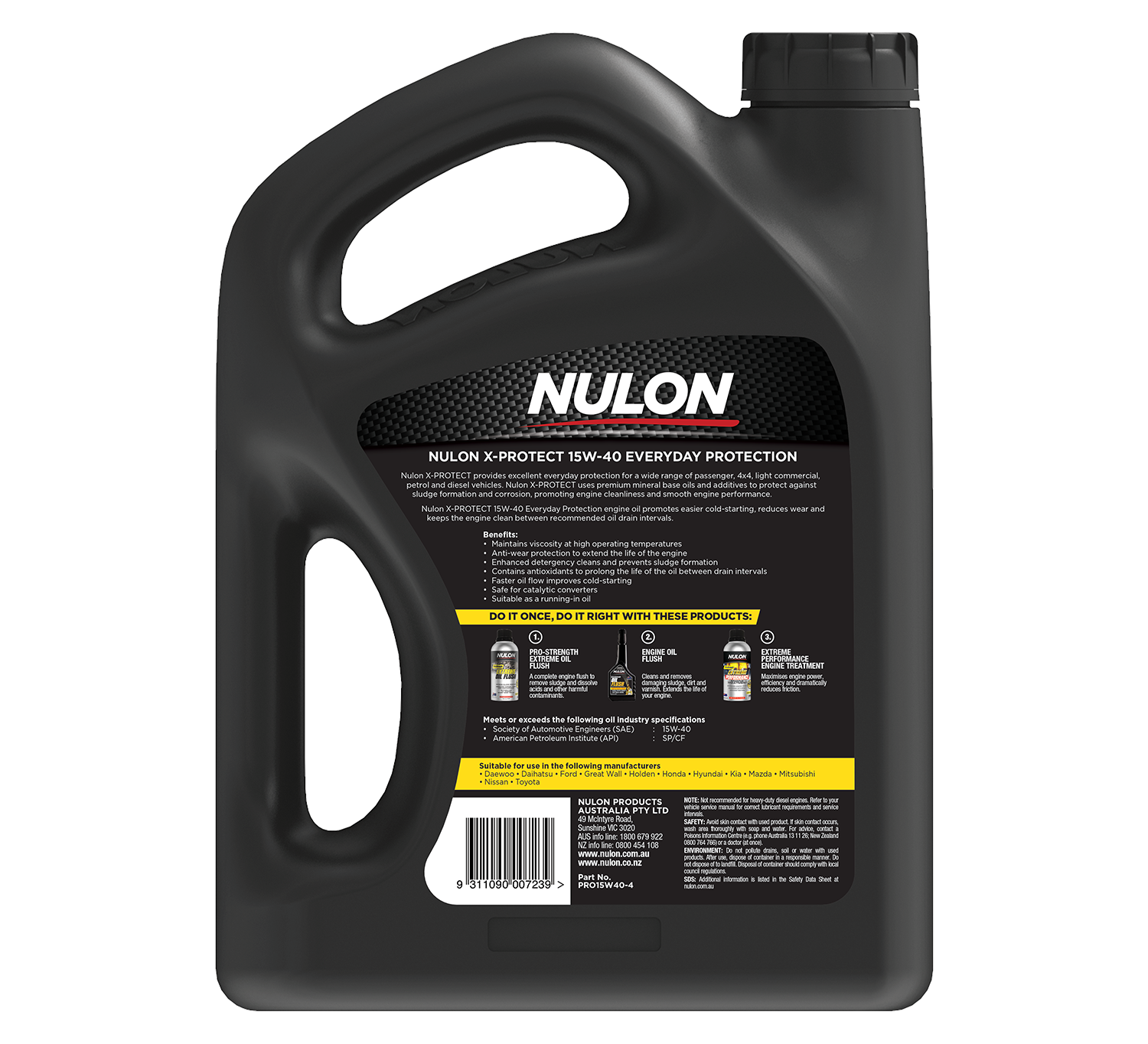 X-Protect 15W-40 Everyday Protection - Nulon